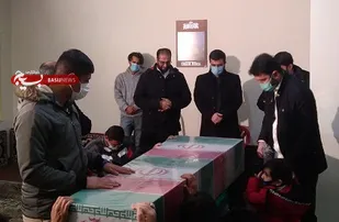 حضور معنوی دو شهید گمنام در صحن مسجد امام رضا (ع)