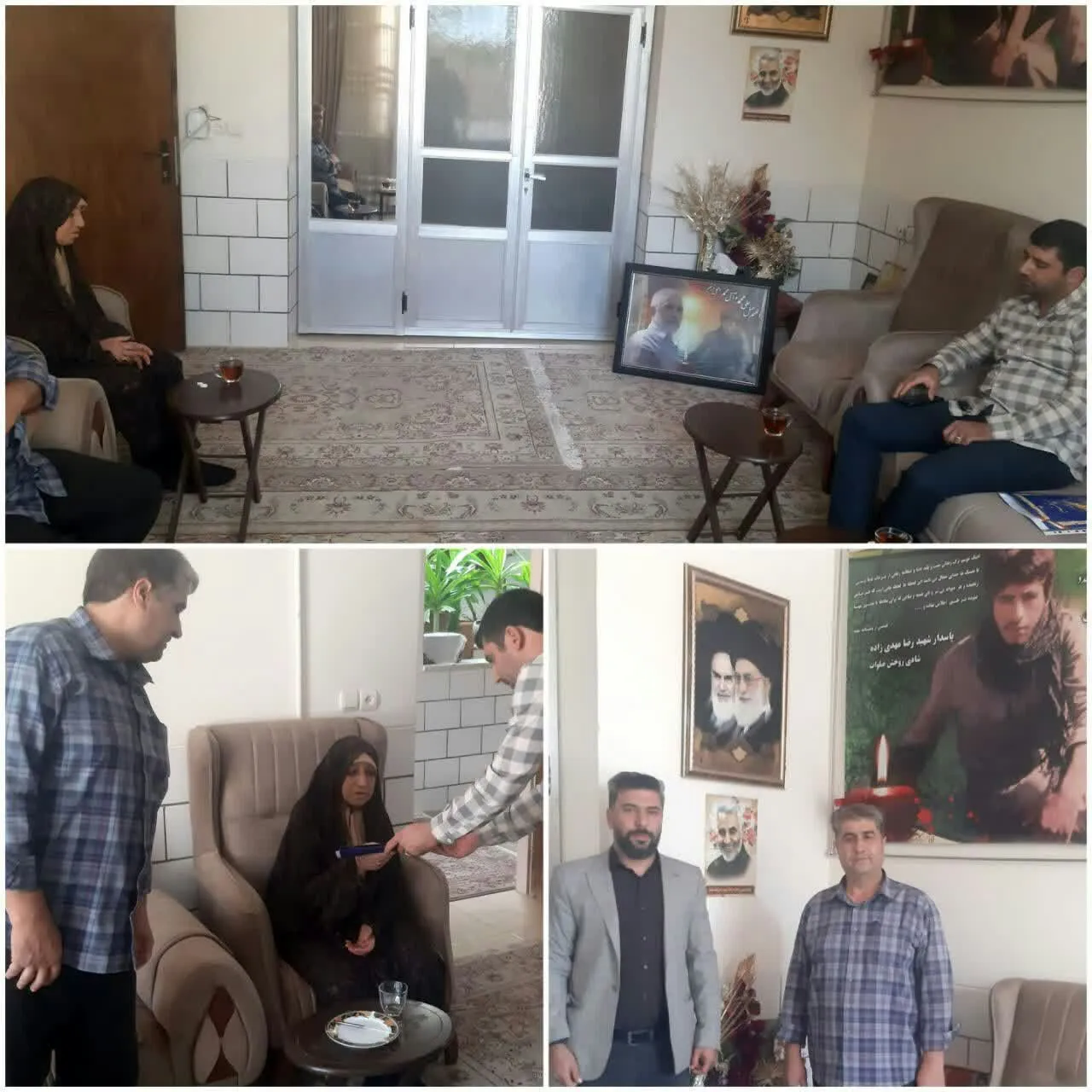 دیدار با خانواده شهید مهدی زاده