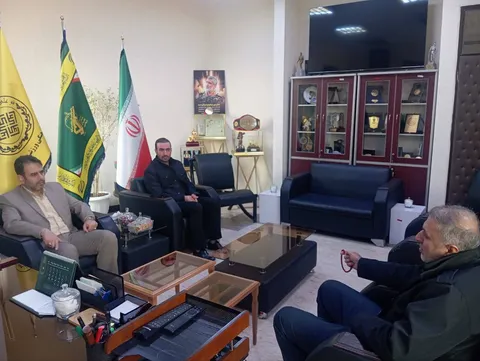 دیدار سردار سهندی فرمانده محترم سپاه انصارالمهدی استان زنجان و آقای افشار مدیرعامل محترم باشگاه مقاومت استان زنجان با ریئس سازمان ورزش بسیج کشور