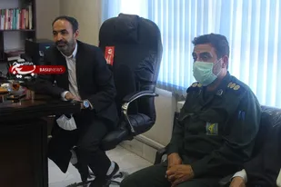 دیدار فرماندهی ناحیه آران و بیدگل با رئیس دادگستری شهرستان