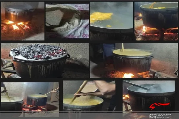 طبخ و توزیع ١٠٠٠ پرس حلیم گرم توسط بسیجیان پایگاه موسی کلیم الله حوزه نبی اکرم زاهدان