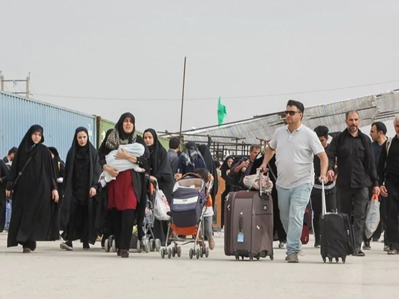 ۲۹ هزار زائر اربعین در شبانه‌روز گذشته از مرز مهران تردد کردند