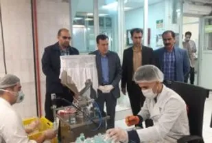 افزایش تولید مواد ضدعفونی کننده به همت کارگران بسیجی