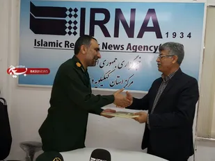 بازدید معاون روابط عمومی سپاه فتح از دفتر خبرگزاری های ایرنا و ایسنا +( تصاویر )