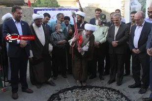 کلنگ زنی طرح توسعه مسجد امام حسین(ع) مهدیه