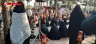 پیاده روی خواهران در فرهنگسرای اشراق / حضور در قطعه۴۰ شهدای گمنام