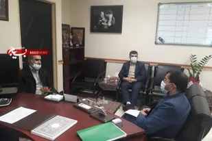 نشست مسئول بسیج مهندسین عمران استان با مدیر کل بنیاد مسکن انقلاب اسلامی استان گلستان در خصوص طرح "عمران روستا"