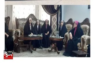 دیدار نوجوانان بسیجی با سادات سرخه