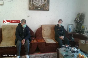 سرکشی معاون اداری پشتیبانی ناحیه همدان از خانواده شهید &laquo;قهاری سعید&raquo;