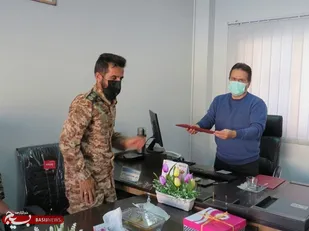 تجلیل رزمندگان گردان 114 امام حسین (علیه السلام)  شهرستان دهاقان از کادر درمانی شهرستان دهاقان
