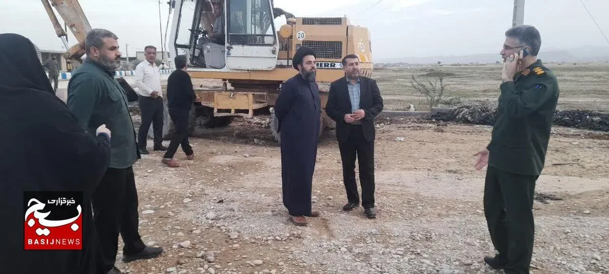 بسیج در خط مقدم امداد: پیگیری مشکلات روستاهای سیل زده امیدیه توسط سرهنگ منصوری