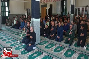 برگزاری مراسم عزاداری امام حسین (ع) در سپاه ناحیه رزن