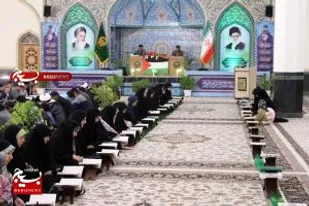 محفل انس با قرآن کریم یادبود کودکان غزه در کاشمر به روایت تصویر