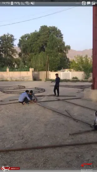 ساخت ساز مقبره شهدای گمنام بخش گلباف توسط حوزه بسیج امام حسین(ع)