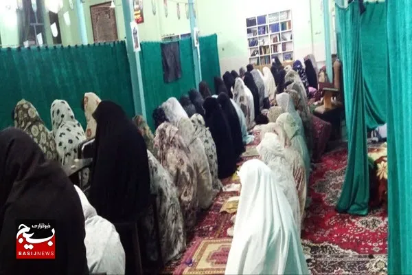 مراسم معنوی اعتکاف در مسجد الزهرا (س) روستای آبرومند برگزار شد