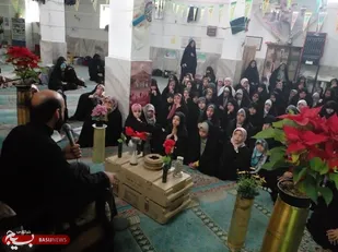 برگزاری یادواره شهدا در اعتکاف دانش آموزی مسجد آیت الله شمس آبادی