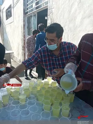 برپایی ایستگاه صلواتی به مناسبت میلاد امام رضا(ع)
