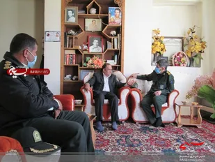 دیدار با خانواده شهیدان در شهرستان بن