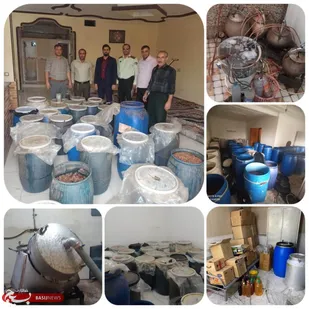 کشف و ضبط  ۱۹ هزار لیتر مشروبات الکلی دست ساز در یاسوج