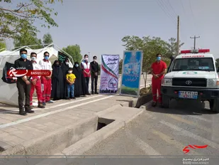 فردوس/برپایی ایستگاه سلامت در محل امامزادگان شهرستان