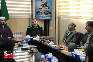 دیدار رئیس بیمارستان ارتش همدان با معاون هماهنگ کننده نمایندگی ولی فقیه در سپاه انصار الحسین(ع)