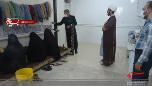 بازدید از کارگاه قالی بافی روستای چاهملک