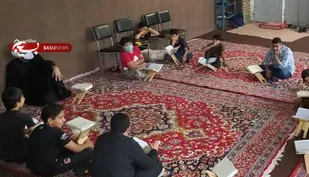 جلسه حفظ و قرائت قرآن کریم در پایگاه های بسیج خوانسار