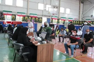 سرکشی مسئول نمایندگی ناحیه حضرت ولی عصر(عج) از سوله واکسیناسیون پارک هنرمندان