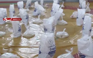 تعداد24بسته معیشتی توسط پایگاه کربلا توزیع  شد