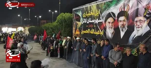 لالی درمسیر کربلا/شکوه بدرقه کاروان ۹۵ نفره به همت بسیج ادارات و گروه جهادی محبان اهل&zwnj;بیت (ع)
