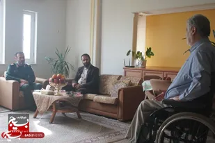دیدار فرمانده سپاه قدس گیلان با جانبازان