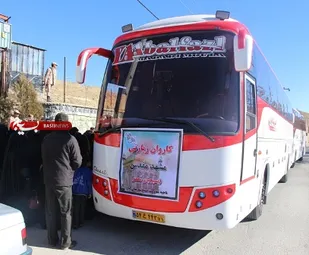 اعزام جهادگران بسیجی فرادنبه به مشهد مقدس