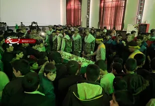 تشییع شهید خوشنام در شهرستان گناباد