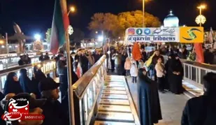 جمع زیادی از مردم قزوین در مزار شهدای این شهر تجمع کردند