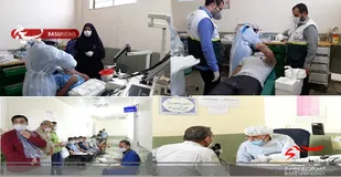 ارایه خدمات تخصصی درمانی و بهداشتی گروه جهادی بسیج به زندانیان زندان یاسوج
