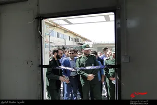 آئین افتتاح پایگاه بسیج شهید &laquo;همدانی&raquo; تولیدی پوشاک دیبا در همدان