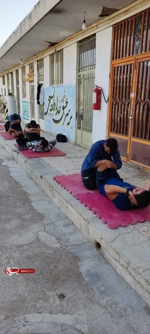 اجرای برنامه تست آمادگی جسمانی توسط رزمندگان گردان فاتحین حضرت علی اکبر (علیه السلام)