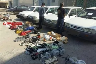 افتادن سارقان  قطعات خودرو در دام پلیس