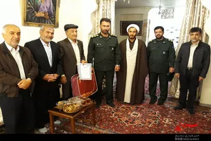 دیدار فرمانده سپاه ناحیه بهار با آزاده و هنرمند پیشکسوت بهاری