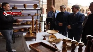 برپایی نمایشگاه صنایع&zwnj;دستی در مسجد کبود تبریز