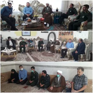 دیدار و سرکشی از خانواده های شهدا و جانبازان شهرستان ایوان