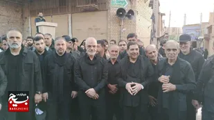حضور معاون اول رئیس جمهور، استاندار خوزستان و فرمانده سپاه ولی عصر (عج) درجمع عزاداران حسینی دردزفول