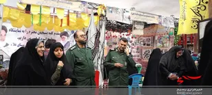 بازدید فرمانده سپاه ناحیه سمنان از جشنواره دستاوردهای پایگاه های بسیج خواهران سمنان
