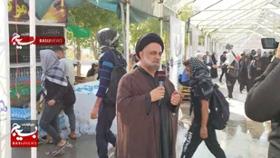 تجلیل از حضور حماسی مردم و خادمین اباعبدالله الحسین در راهپیمایی عظیم اربعین