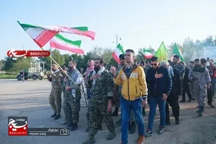 میثاق صبحگاهی طلایه داران مجاهدت با شهدا و بیعت با ولایت در پادگان دوکوهه