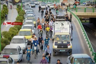 همایش دوچرخه سواری توسط گردان ۱۰۳ امام حسین(علیه السلام)برگزار شد