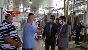 بازدید مسئول بسیج مهندسین صنعتی مازندران از شرکت صنایع غذایی بابل آب