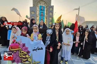 همایش عفاف و حجاب در شهر شنبه شهرستان دشتی