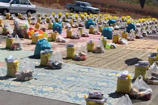 برگزاری رزمایش کمک های مومنانه در شهرستان سامان
