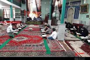 محفل جزءخوانی قرآن کریم در پایگاه حمزه سیدالشهدا(ع) ملایر